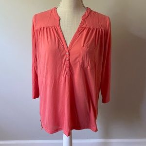 Pink Henley Shirt